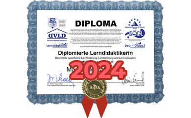 Diploma zum diplomierten Lerndidaktiker von Denise Nier von 2024